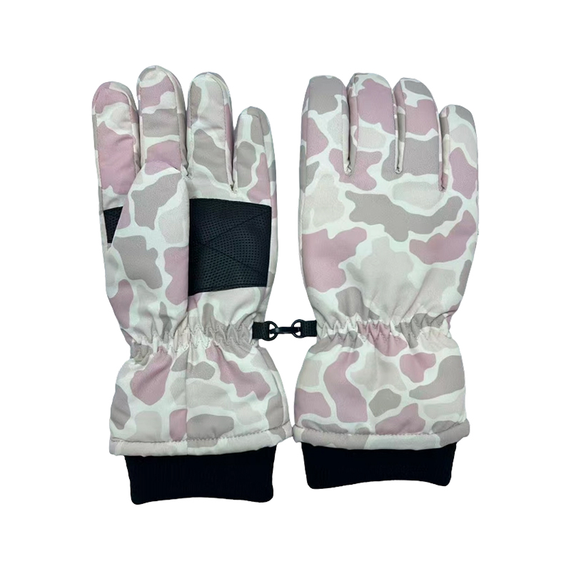 Camo-skihandschoenen voor kinderen